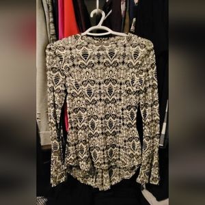 Long sleeve lacey dress shirt